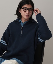 RAGEBLUE | Line Half Zip Knit Pullover / ラインハーフジップニットプルオーバー(ニット/セーター)