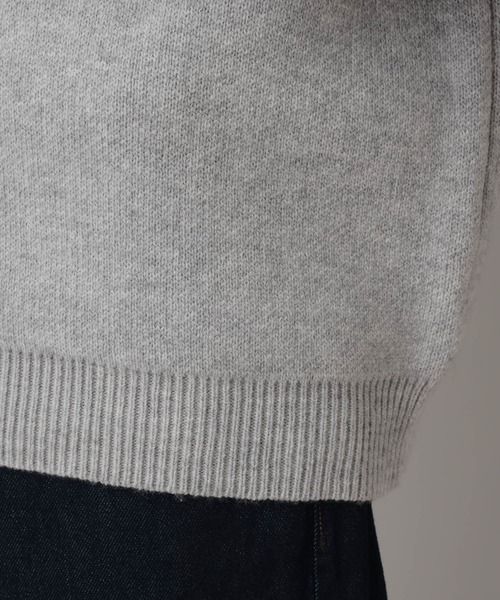 RAGEBLUE（レイジブルー）の「Line Half Zip Knit Pullover / ラインハーフジップニットプルオーバー（ニット/セーター・メンズ・グレー/ネイビー・MEDIUM/LARGE）」の20枚目の写真