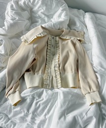 idem（イデム）の「sailor color frill rib cardigan / セーラーカラーカーディガン（カーディガン/ボレロ）」