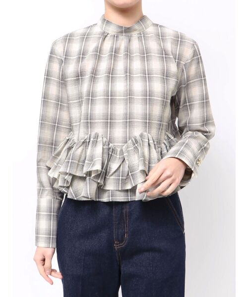 LAGUNAMOON(ラグナムーン)の「ボウタイボリュームヘムブラウス(シャツ/ブラウス・レディース・ホワイト/その他1/ミント・FREE)」の18枚目の写真