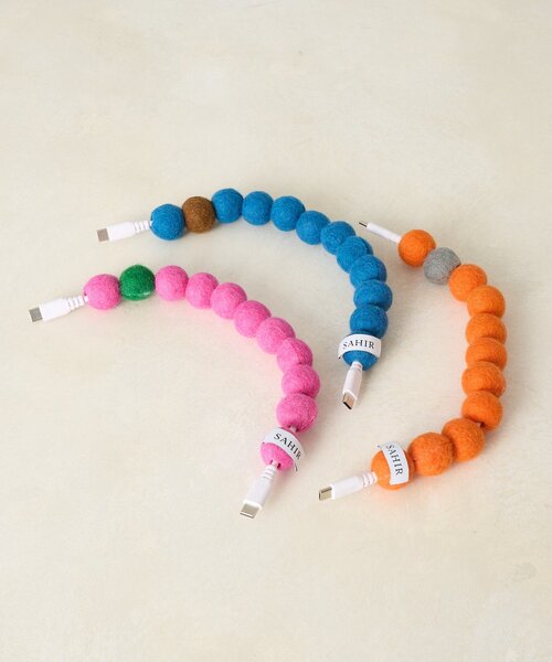 SAHIR（サヒール）の「【SAHIR サヒール】Charging cabler　typeC充電コード（スマホグッズ・レディース・ブルー/ピンク/オレンジ・0）」の4枚目の写真