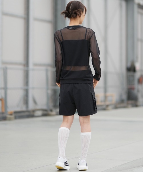 adidas(アディダス)の「adidas/アディダス W ASZN SOFTLUX LS シアーシャツ MME67(Tシャツ/カットソー・レディース・ブラック/オフホワイト・M/L)」の12枚目の写真
