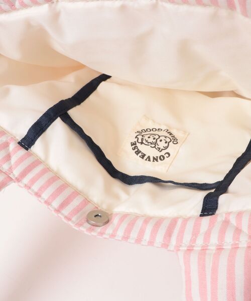 CONVERSE(コンバース)の「【CONVERSE】CV OG STRIPE PUFFING TOTE / オサムグッズコラボ ストライプ トートバッグ(トートバッグ・メンズ・ピンク/イエロー/サックスブルー・FREE)」の6枚目の写真