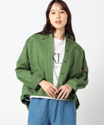 BROOKLYN OVERALL（ブルックリンオーバーオール）の「【BROOKLYN OVERALL 】ドロスト仕様　ブルゾンライクシャツ（シャツ/ブラウス）」