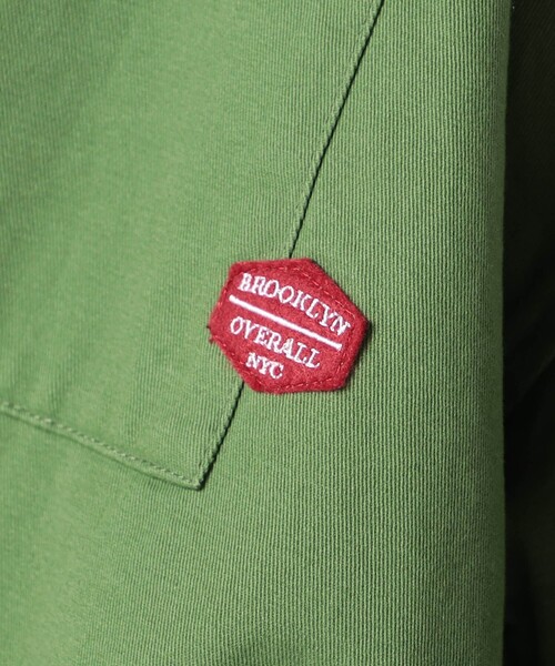 BROOKLYN OVERALL（ブルックリンオーバーオール）の「【BROOKLYN OVERALL 】ドロスト仕様　ブルゾンライクシャツ（シャツ/ブラウス・レディース・カーキ/クリーム/ネイビー/その他2・FREE）」の8枚目の写真