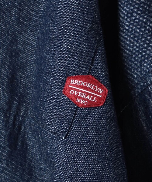 BROOKLYN OVERALL（ブルックリンオーバーオール）の「【BROOKLYN OVERALL 】ドロスト仕様　ブルゾンライクシャツ（シャツ/ブラウス・レディース・カーキ/クリーム/ネイビー/その他2・FREE）」の9枚目の写真