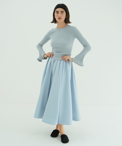 CLANE EMBELLISHED FRILL SLEEVE KNIT TOPS 【公式通販】