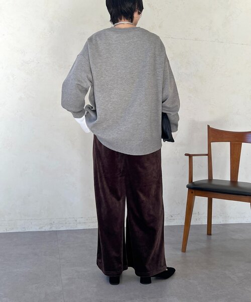 un dix cors（アンディコール）の「スエットライクラメニット（ニット/セーター・レディース・ピンク/グレー/ブラック・FREE）」の19枚目の写真