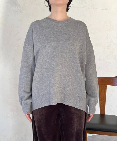 un dix cors（アンディコール）の「スエットライクラメニット（ニット/セーター・レディース・ピンク/グレー/ブラック・FREE）」の20枚目の写真