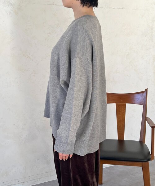 un dix cors（アンディコール）の「スエットライクラメニット（ニット/セーター・レディース・ピンク/グレー/ブラック・FREE）」の21枚目の写真