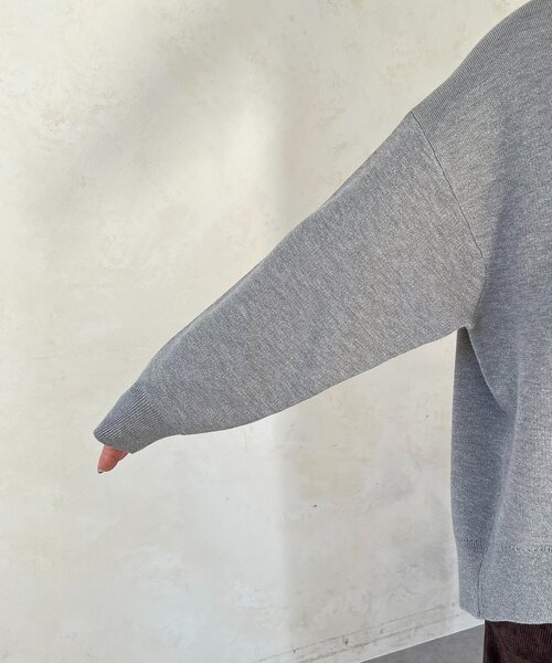 un dix cors（アンディコール）の「スエットライクラメニット（ニット/セーター・レディース・ピンク/グレー/ブラック・FREE）」の12枚目の写真