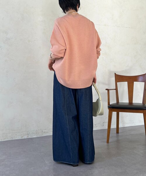 un dix cors（アンディコール）の「スエットライクラメニット（ニット/セーター・レディース・ピンク/グレー/ブラック・FREE）」の9枚目の写真