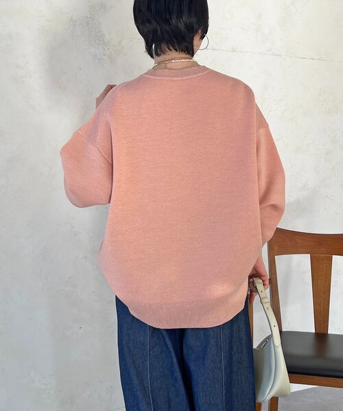 un dix cors（アンディコール）の「スエットライクラメニット（ニット/セーター・レディース・ピンク/グレー/ブラック・FREE）」の5枚目の写真