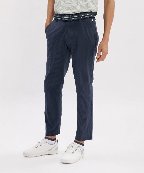 le coq sportif GOLF(ルコックスポルティフゴルフ)の「サッカーストライプスラックス(スラックス・メンズ・ブラック/グレー/ネイビー・96/88/82/76/92/85/79)」の3枚目の写真
