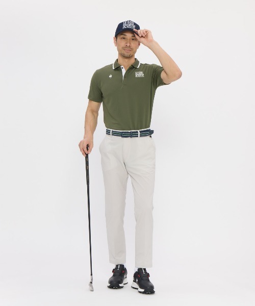 le coq sportif GOLF(ルコックスポルティフゴルフ)の「サッカーストライプスラックス(スラックス・メンズ・ブラック/グレー/ネイビー・96/88/82/76/92/85/79)」の8枚目の写真