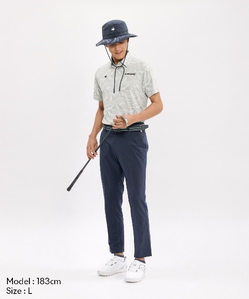 le coq sportif GOLF(ルコックスポルティフゴルフ)の「サッカーストライプスラックス(スラックス・メンズ・ブラック/グレー/ネイビー・96/88/82/76/92/85/79)」の11枚目の写真