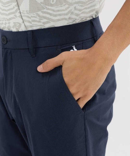 le coq sportif GOLF(ルコックスポルティフゴルフ)の「サッカーストライプスラックス(スラックス・メンズ・ブラック/グレー/ネイビー・96/88/82/76/92/85/79)」の13枚目の写真