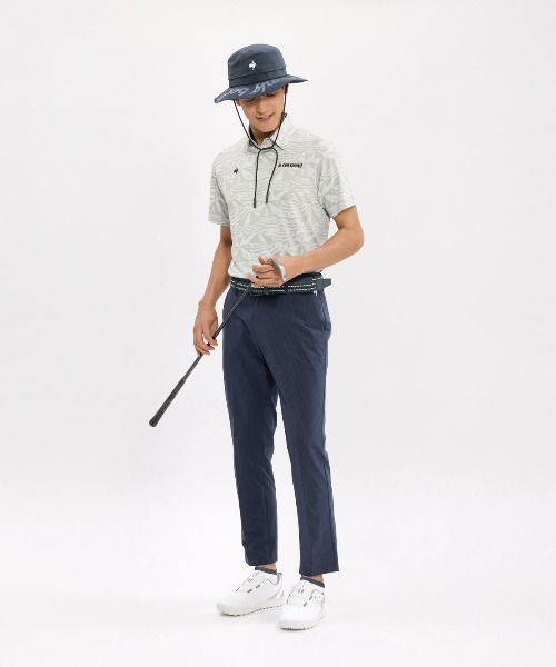 le coq sportif GOLF(ルコックスポルティフゴルフ)の「サッカーストライプスラックス(スラックス・メンズ・ブラック/グレー/ネイビー・96/88/82/76/92/85/79)」の17枚目の写真