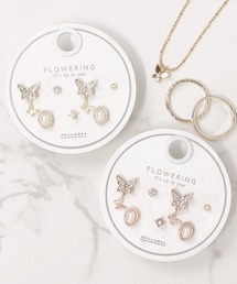 Flowering（フラワーリング）の「パール/ハート/ガーリー/セットピアス（ピアス（両耳用））」