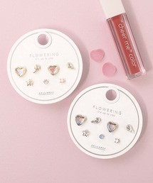 Flowering（フラワーリング）の「パール/ハート/ガーリー/セットピアス（ピアス（両耳用））」