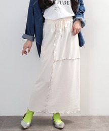 myke（ミーカ）の「myke TC裏毛 配色メロー スカート（スカート）」