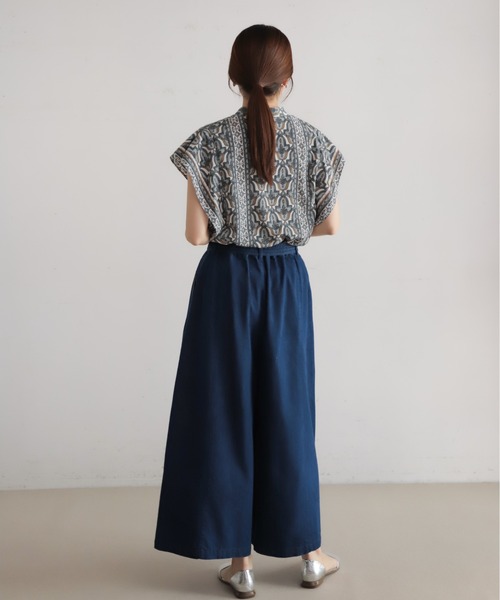 NOMBRE IMPAIR（ノンブルアンペール）の「ライトozデニム　フレアキュロット（デニムパンツ・レディース・サックスブルー/ネイビー・FREE）」の11枚目の写真