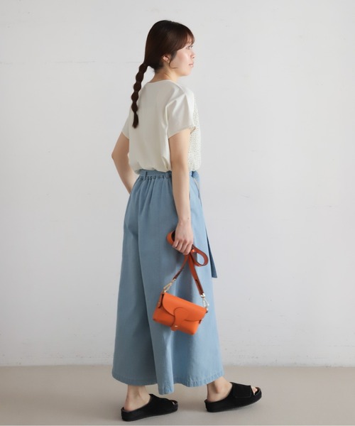 NOMBRE IMPAIR（ノンブルアンペール）の「ライトozデニム　フレアキュロット（デニムパンツ・レディース・サックスブルー/ネイビー・FREE）」の19枚目の写真