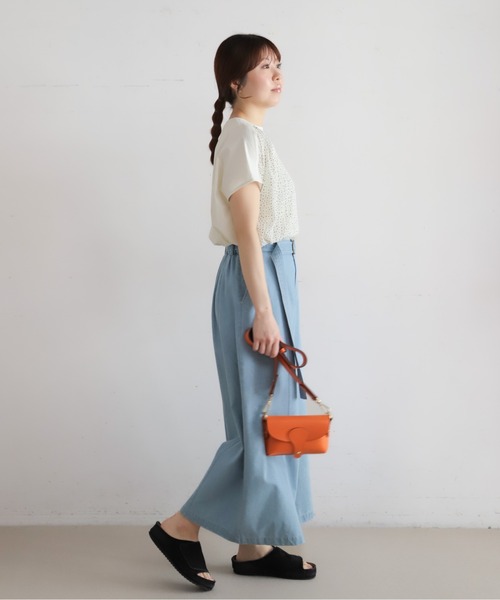 NOMBRE IMPAIR（ノンブルアンペール）の「ライトozデニム　フレアキュロット（デニムパンツ・レディース・サックスブルー/ネイビー・FREE）」の17枚目の写真