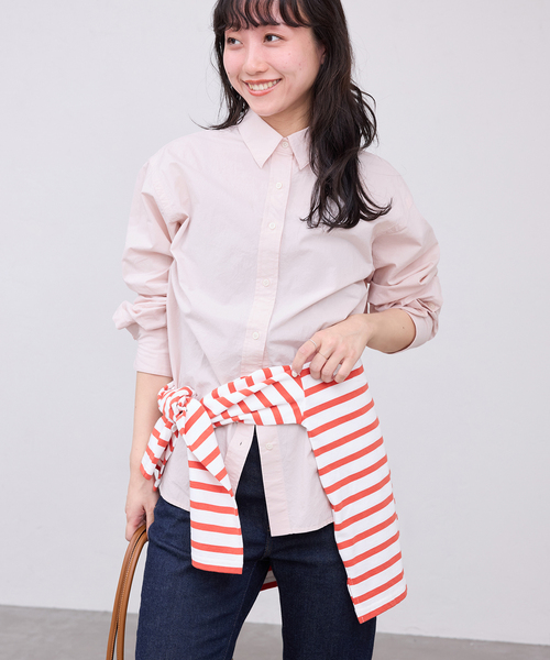SLOBE IENA（スローブイエナ）の「《追加》Wash Cotton Color シャツ（シャツ/ブラウス・メンズ・ピンク/イエロー/サックスブルー/グリーン系その他・FREE）」の4枚目の写真