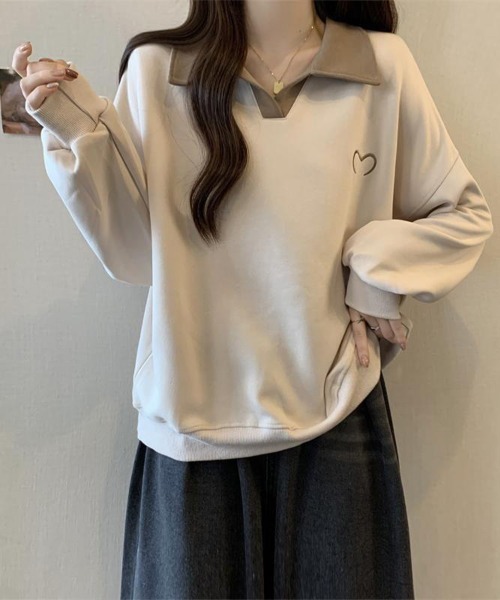 Flugge(フラッジー)の「襟付きワンポイントトップス(その他トップス・レディース・ベージュ/ブラック・FREE)」の10枚目の写真