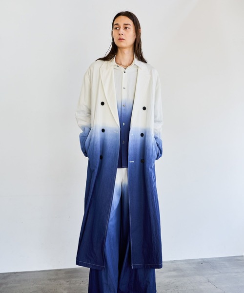 HARE(ハレ)の「Dip Dyeロングコート(HARE)(トレンチコート・メンズ・ブラック系その他/ブルー系その他・FREE)」の10枚目の写真