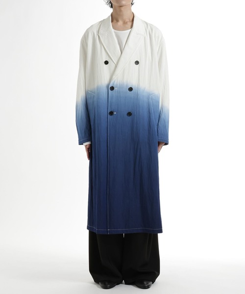 HARE(ハレ)の「Dip Dyeロングコート(HARE)(トレンチコート・メンズ・ブラック系その他/ブルー系その他・FREE)」の18枚目の写真