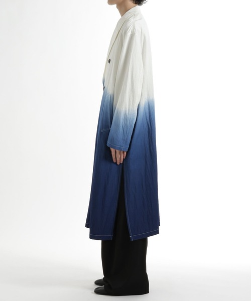 HARE(ハレ)の「Dip Dyeロングコート(HARE)(トレンチコート・メンズ・ブラック系その他/ブルー系その他・FREE)」の19枚目の写真