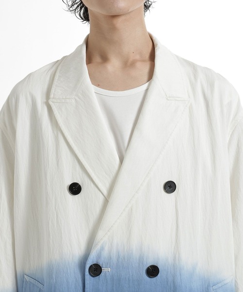 HARE(ハレ)の「Dip Dyeロングコート(HARE)(トレンチコート・メンズ・ブラック系その他/ブルー系その他・FREE)」の21枚目の写真