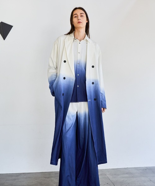 HARE(ハレ)の「Dip Dyeロングコート(HARE)(トレンチコート・メンズ・ブラック系その他/ブルー系その他・FREE)」の13枚目の写真