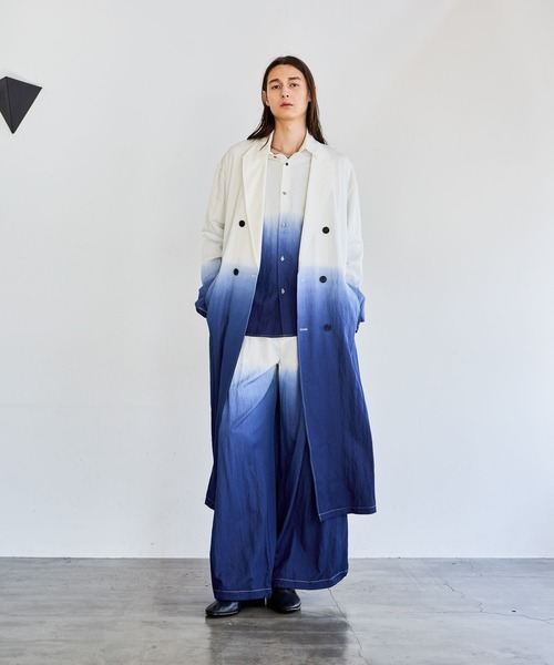 HARE(ハレ)の「Dip Dyeロングコート(HARE)(トレンチコート・メンズ・ブラック系その他/ブルー系その他・FREE)」の3枚目の写真