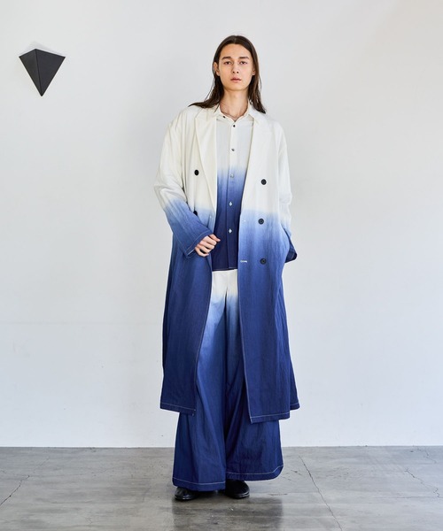 HARE(ハレ)の「Dip Dyeロングコート(HARE)(トレンチコート・メンズ・ブラック系その他/ブルー系その他・FREE)」の6枚目の写真