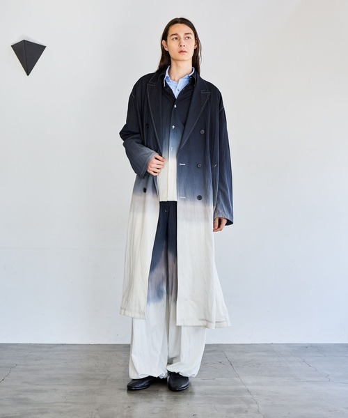 HARE(ハレ)の「Dip Dyeロングコート(HARE)(トレンチコート・メンズ・ブラック系その他/ブルー系その他・FREE)」の7枚目の写真