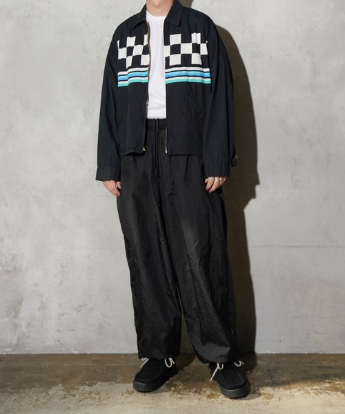 TOWNCRAFT（タウンクラフト）の「TOWNCRAFT / タウンクラフト PRINTED ROCKABILLY BLOUSON プリントコットン ロカビリーブルゾン（ブルゾン・メンズ・その他1/ナチュラル/ブラック・LARGE/MEDIUM）」の11枚目の写真