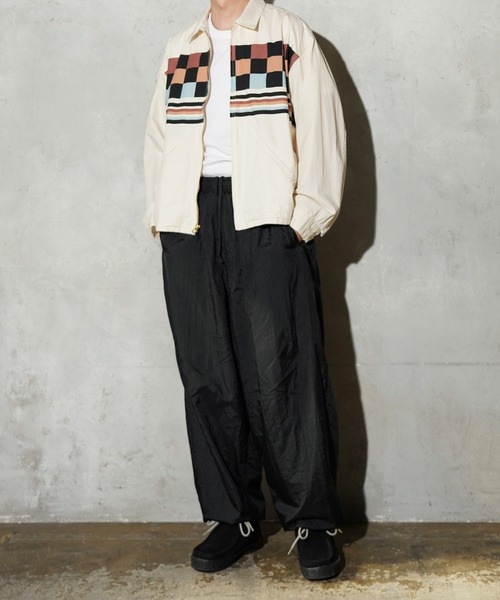 TOWNCRAFT（タウンクラフト）の「TOWNCRAFT / タウンクラフト PRINTED ROCKABILLY BLOUSON プリントコットン ロカビリーブルゾン（ブルゾン・メンズ・その他1/ナチュラル/ブラック・LARGE/MEDIUM）」の13枚目の写真