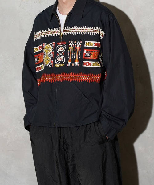 TOWNCRAFT（タウンクラフト）の「TOWNCRAFT / タウンクラフト PRINTED ROCKABILLY BLOUSON プリントコットン ロカビリーブルゾン（ブルゾン・メンズ・その他1/ナチュラル/ブラック・LARGE/MEDIUM）」の14枚目の写真