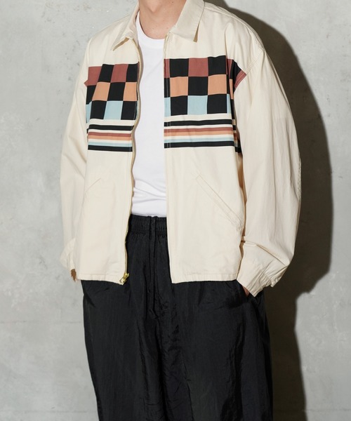 TOWNCRAFT（タウンクラフト）の「TOWNCRAFT / タウンクラフト PRINTED ROCKABILLY BLOUSON プリントコットン ロカビリーブルゾン（ブルゾン・メンズ・その他1/ナチュラル/ブラック・LARGE/MEDIUM）」の12枚目の写真
