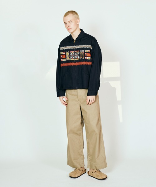 TOWNCRAFT（タウンクラフト）の「TOWNCRAFT / タウンクラフト PRINTED ROCKABILLY BLOUSON プリントコットン ロカビリーブルゾン（ブルゾン・メンズ・その他1/ナチュラル/ブラック・LARGE/MEDIUM）」の9枚目の写真