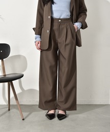 Y/lim（イリム）の「デザインメタルボタンライトツイルスラックス　セットアップ対応（スラックス）」