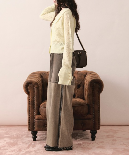 loin nuit(ロワンニュイ)の「in side out denim / インサイドアウトデニム(デニムパンツ・レディース・ブラウン/ブルー/グレー・MEDIUM/SMALL)」の16枚目の写真