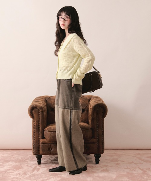 loin nuit(ロワンニュイ)の「in side out denim / インサイドアウトデニム(デニムパンツ・レディース・ブラウン/ブルー/グレー・MEDIUM/SMALL)」の17枚目の写真