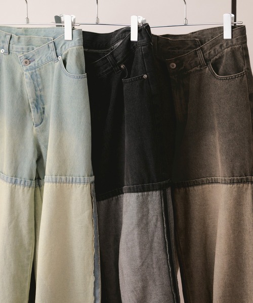 loin nuit(ロワンニュイ)の「in side out denim / インサイドアウトデニム(デニムパンツ・レディース・ブラウン/ブルー/グレー・MEDIUM/SMALL)」の21枚目の写真