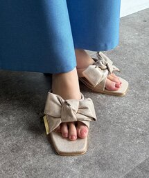 Chez toi | リボンミュールサンダル(サンダル)