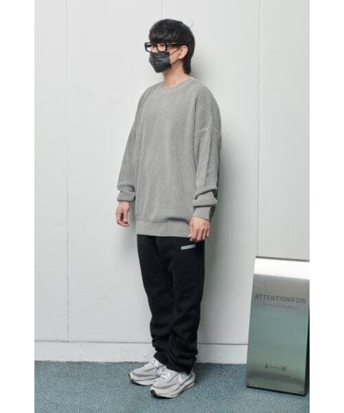 ATTENTIONROW(アテンションロー)の「ソフトエッセンシャルセットアップストリングジョガーロングパンツ(ブラック)(スウェットパンツ・メンズ・その他・M/L/L/XL)」の7枚目の写真