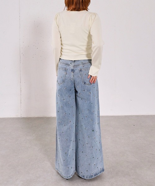 archives(アルシーヴ)の「小花柄刺繍デニム(デニムパンツ・レディース・ブルー/ブラック・SMALL/MEDIUM)」の21枚目の写真